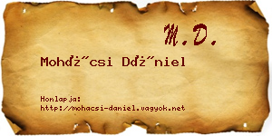 Mohácsi Dániel névjegykártya