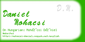 daniel mohacsi business card